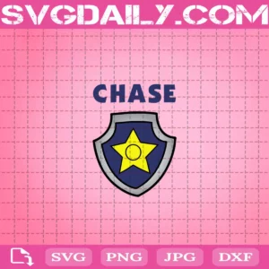 Chase Badge Svg, Paw Patrol Chase Svg