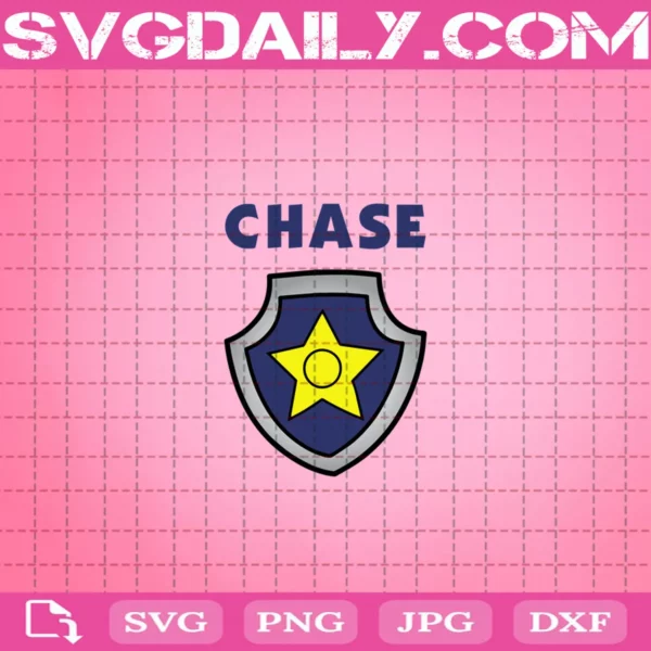 Chase Badge Svg, Paw Patrol Chase Svg