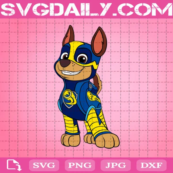 Chase Paw Patrol Mighty Pups Svg