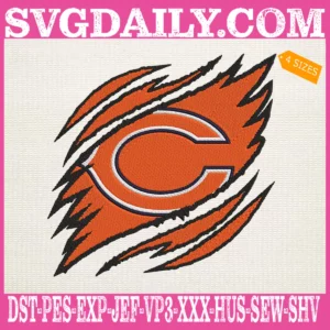 Chicago Bears Embroidery Design