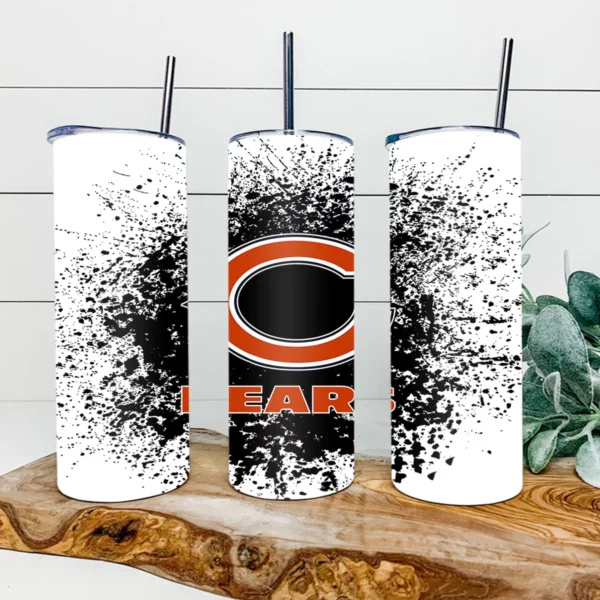 Chicago Bears Football 20oz Skinny Tumbler