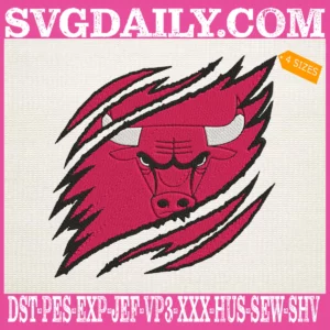 Chicago Bulls Embroidery Design