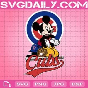 Chicago Cubs Mickey Svg
