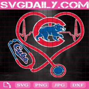 Chicago Cubs Nurse Stethoscope Svg