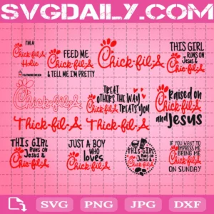 Chick Fil Svg Bundle