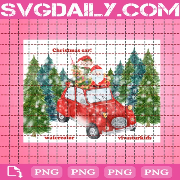 Christmas Car Clipart