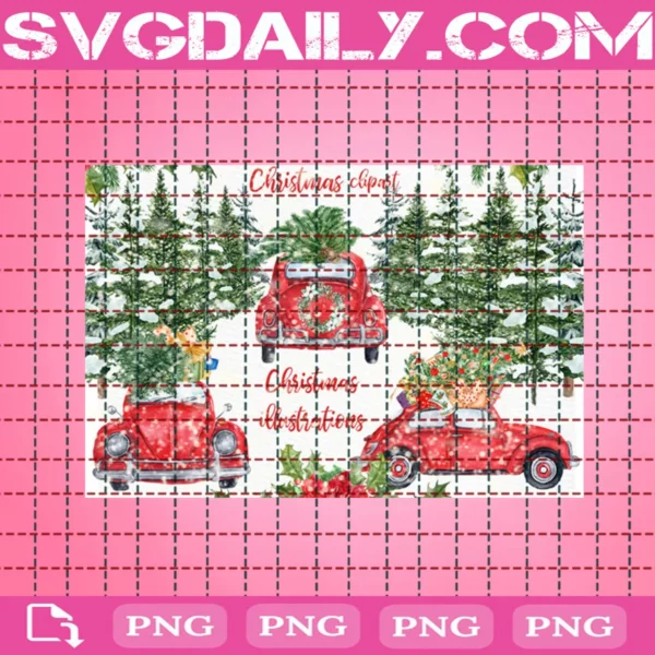 Christmas Cars Clipart