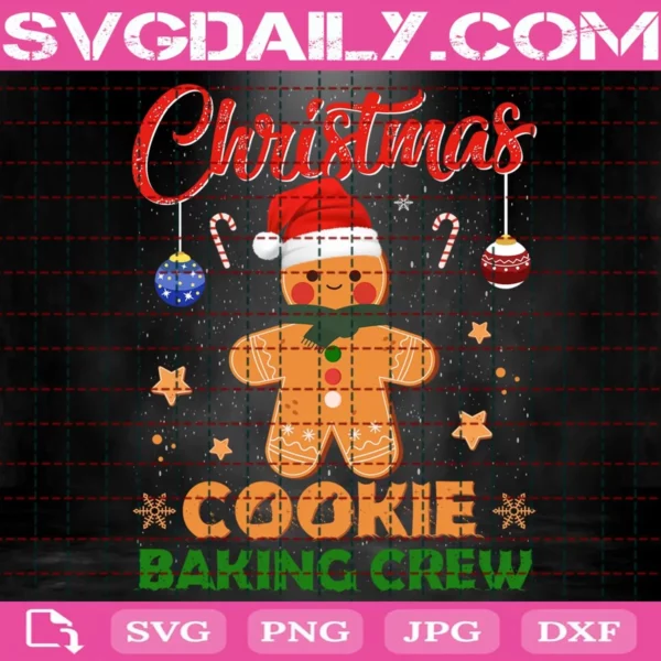 Christmas Cookie Baking Crew Svg