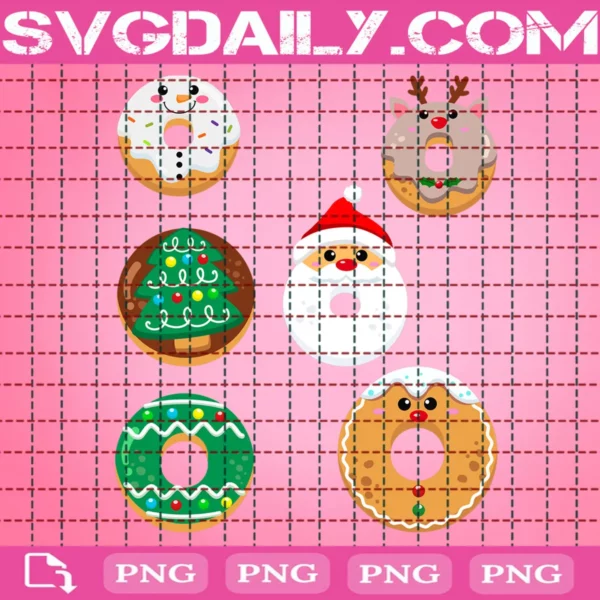 Christmas Donut Bundle Png