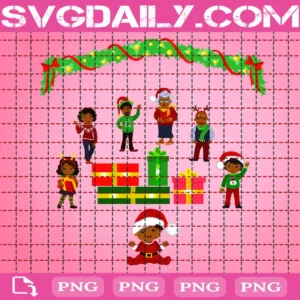 Christmas Family African American Png