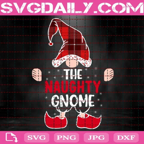 Christmas Funny The Naughty Gnome Svg