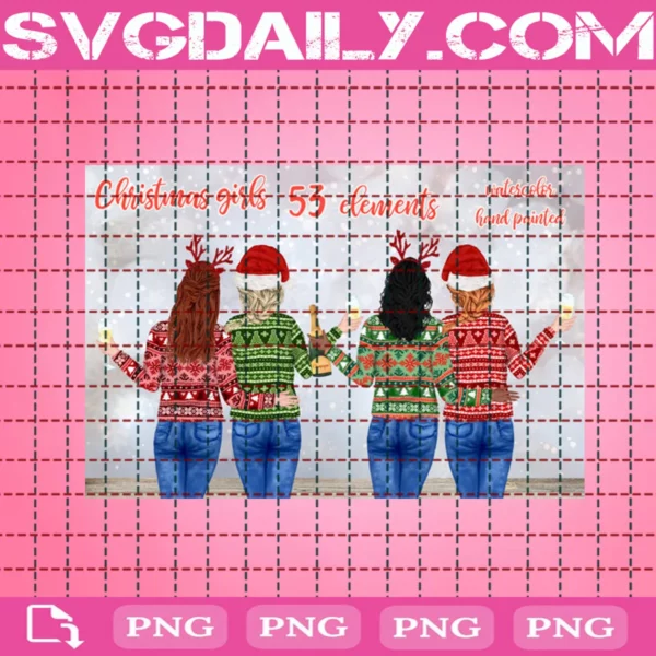 Christmas Girls Clipart