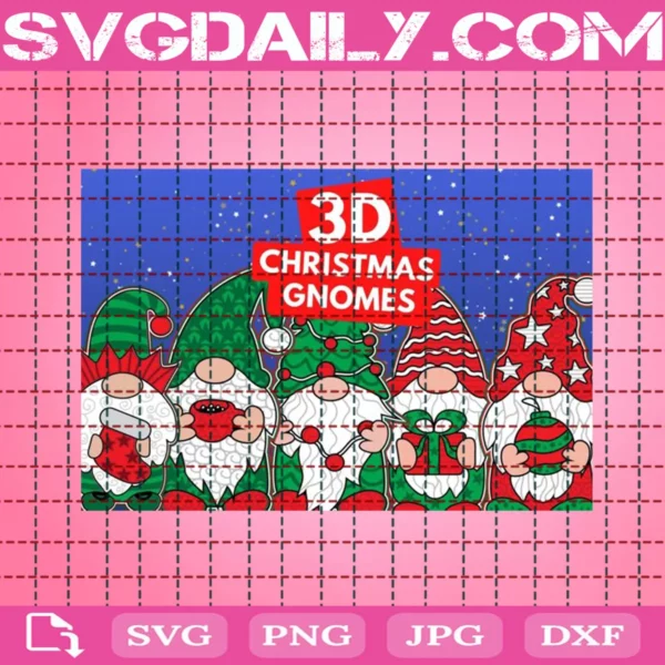 Christmas Gnomes Svg