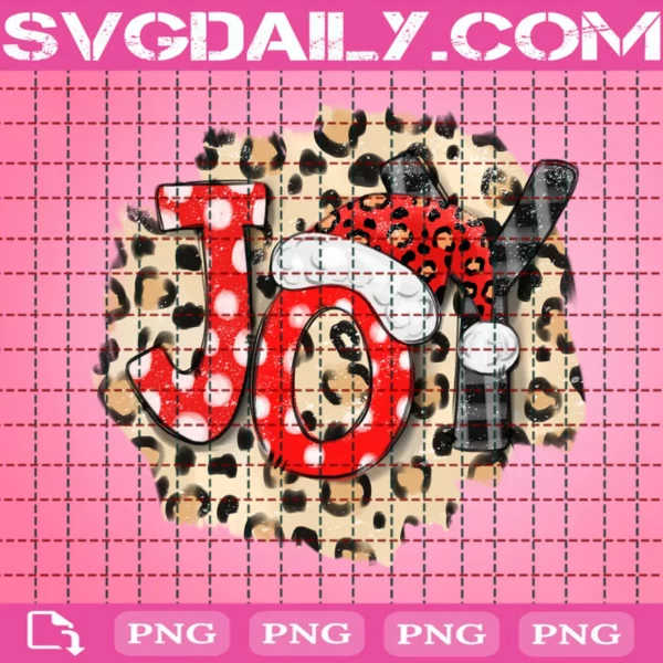 Christmas Joy Leopard Png