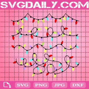 Christmas Lights Svg
