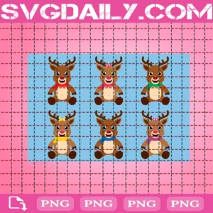 Christmas Reindeer Bundle Clipart