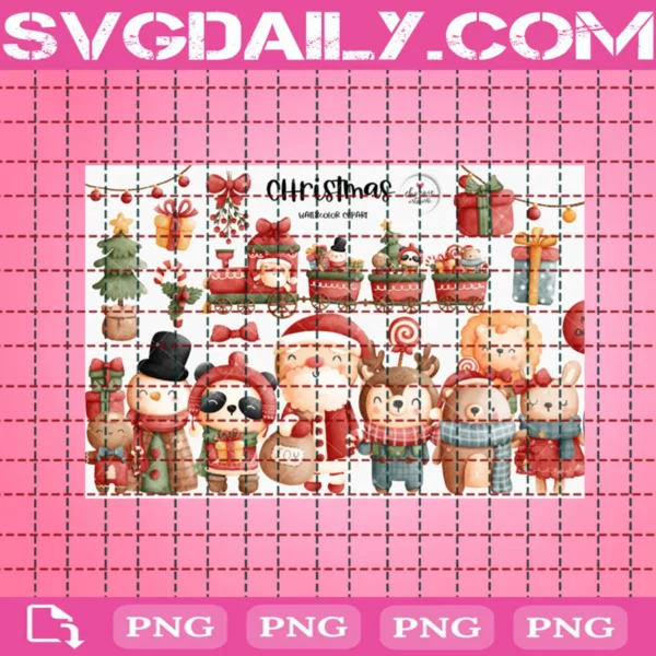 Christmas Santa And Friends Clipart