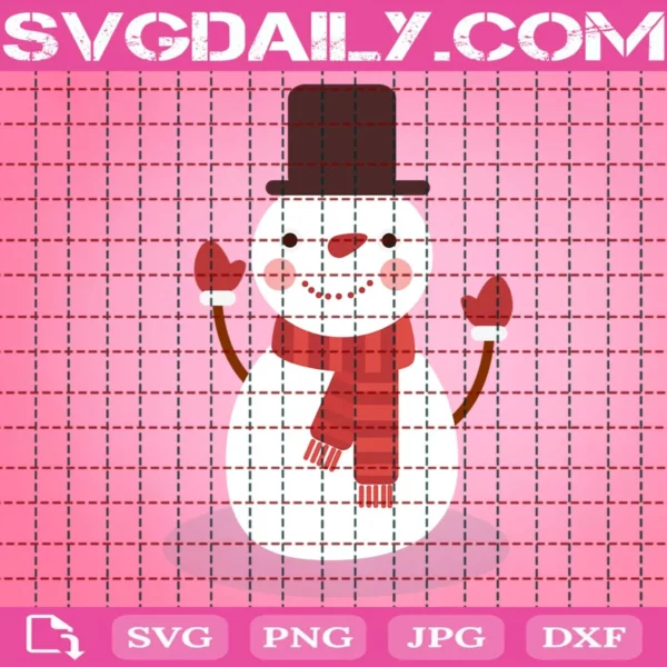 Christmas Snowman Svg
