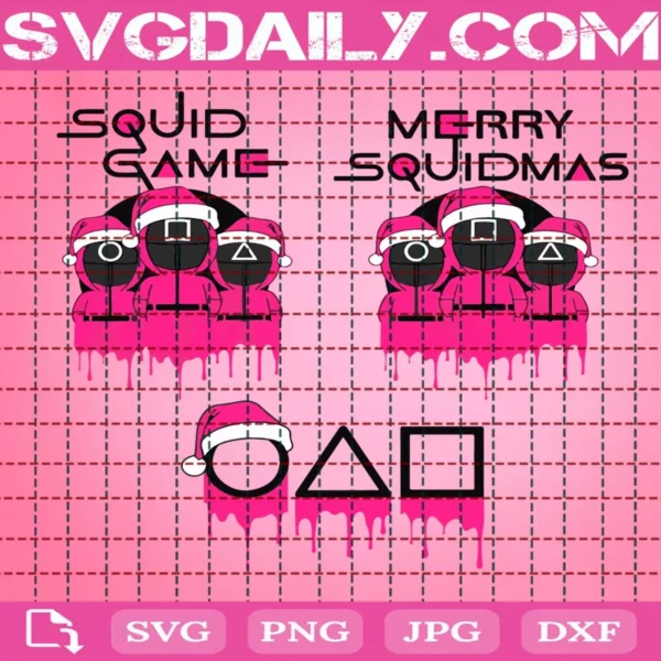 Christmas Squid Game Svg Bundle