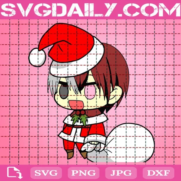 Christmas Todoroki Shoto Svg