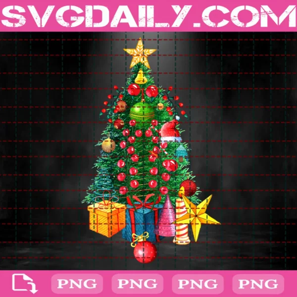 Christmas Tree With Ornament Png