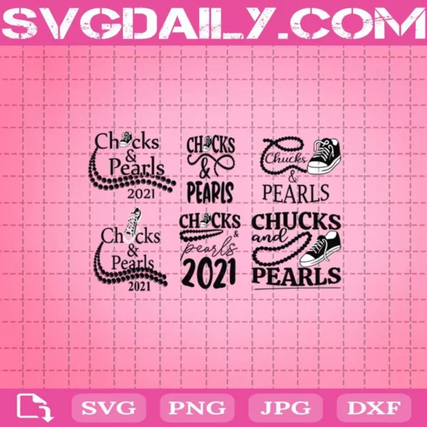 Chucks And Pearls Svg Bundle