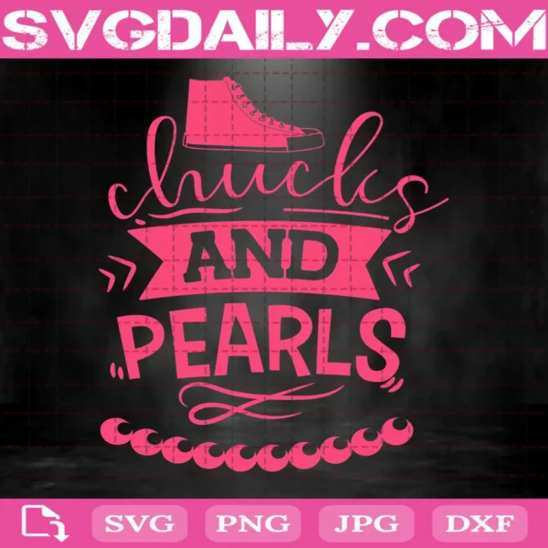 Chucks And Pearls Svg