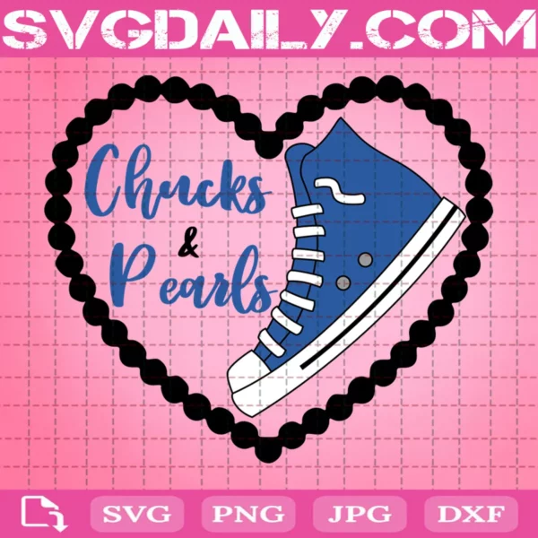 Chucks And Pearls Svg