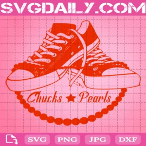 Chucks And Pearls Svg