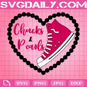 Chucks And Pearls Svg