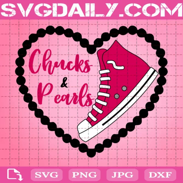 Chucks And Pearls Svg