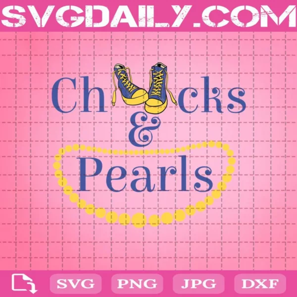 Chucks And Pearls Svg