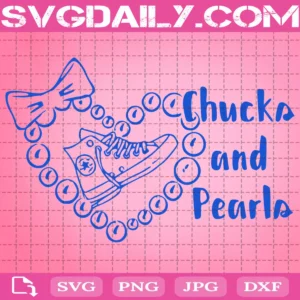 Chucks And Pearls Svg