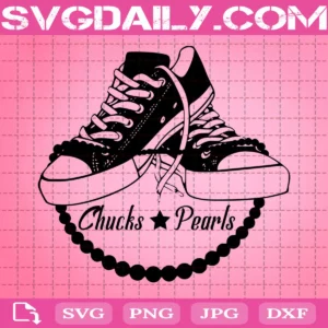 Chucks And Pearls Svg