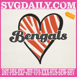 Cincinati Bengals Embroidery Files