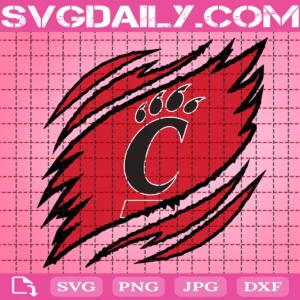 Cincinnati Bearcats Claws Svg
