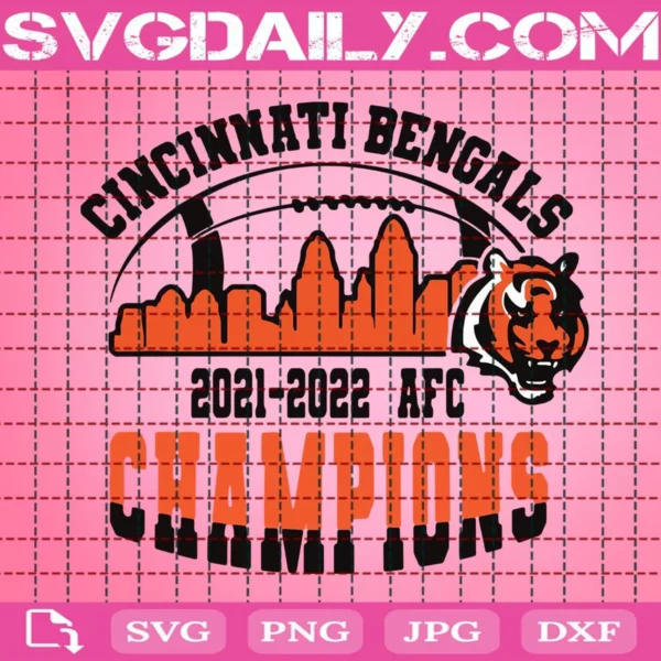Cincinnati Bengal Afc Champions Svg