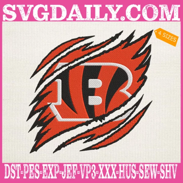 Cincinnati Bengals Embroidery Design - Svgdaily Daily Free Premium Svg ...