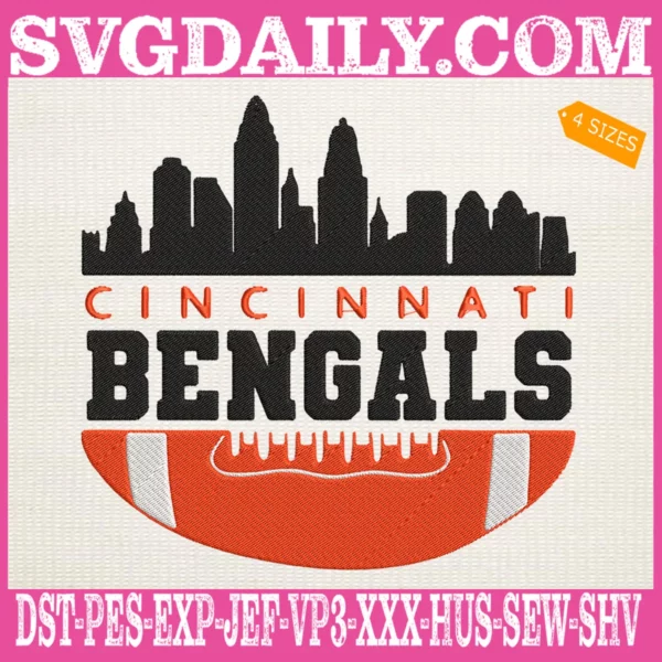 Cincinnati Bengals Embroidery Files