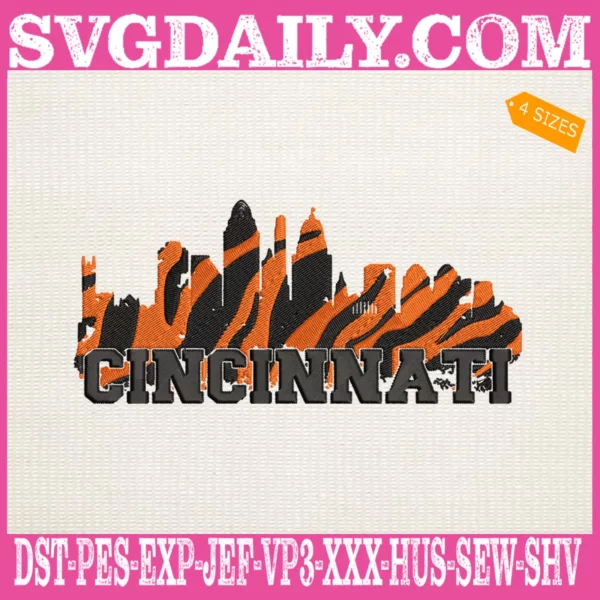 Cincinnati Bengals Embroidery Files - Svgdaily Daily Free Premium Svg Files