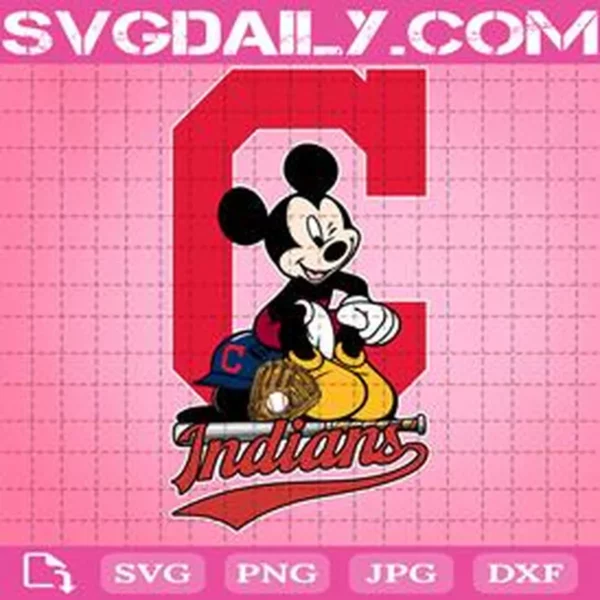 Cleveland Indians Mickey Svg