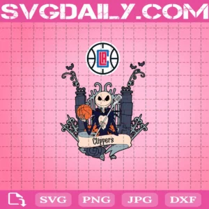 Clippers Jack Skellington Svg