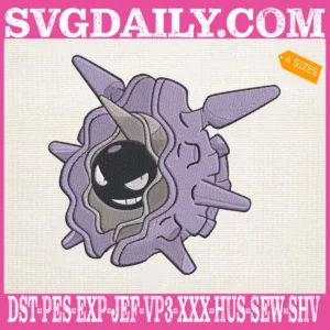Cloyster Pokemon Embroidery Design