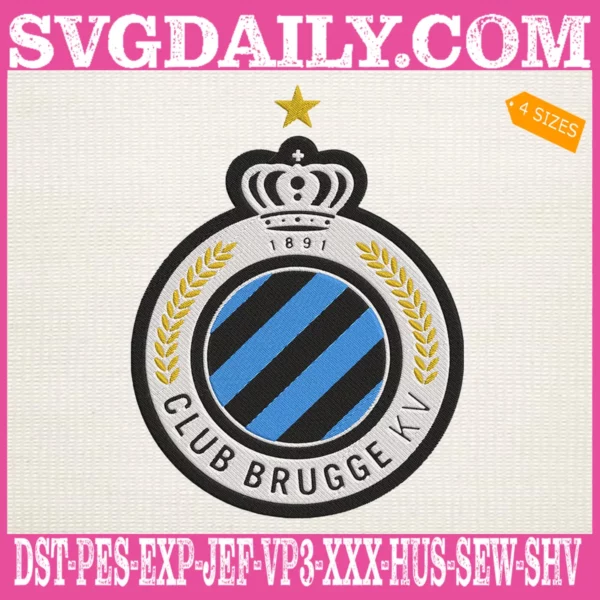 Club Brugge KV Embroidery Design