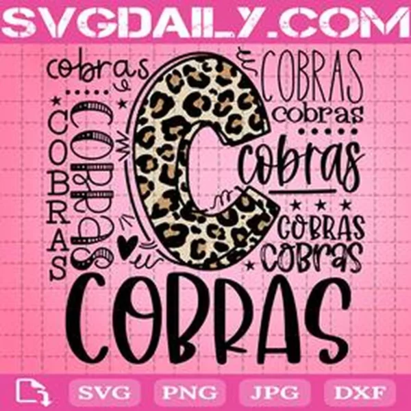 Cobras Svg, Typography Svg