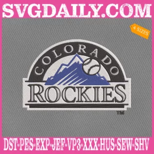 Colorado Rockies Logo Embroidery Machine