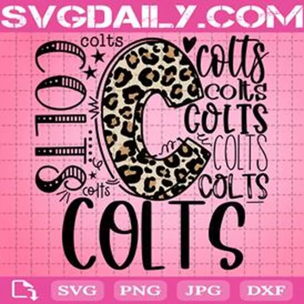 Colts Svg, Typography Svg