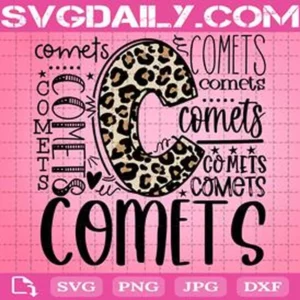 Comets Svg, Typography Svg