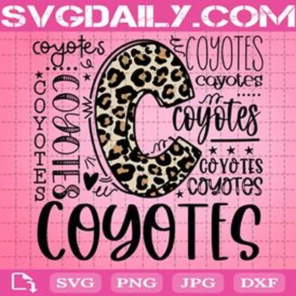 Coyotes Svg, Typography Svg