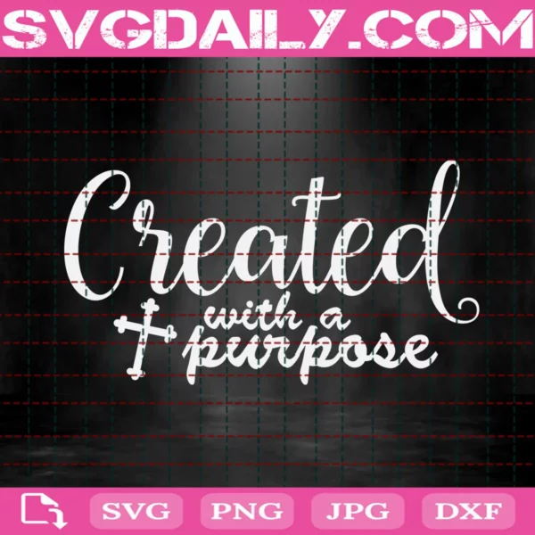 Created With A Purpose Svg